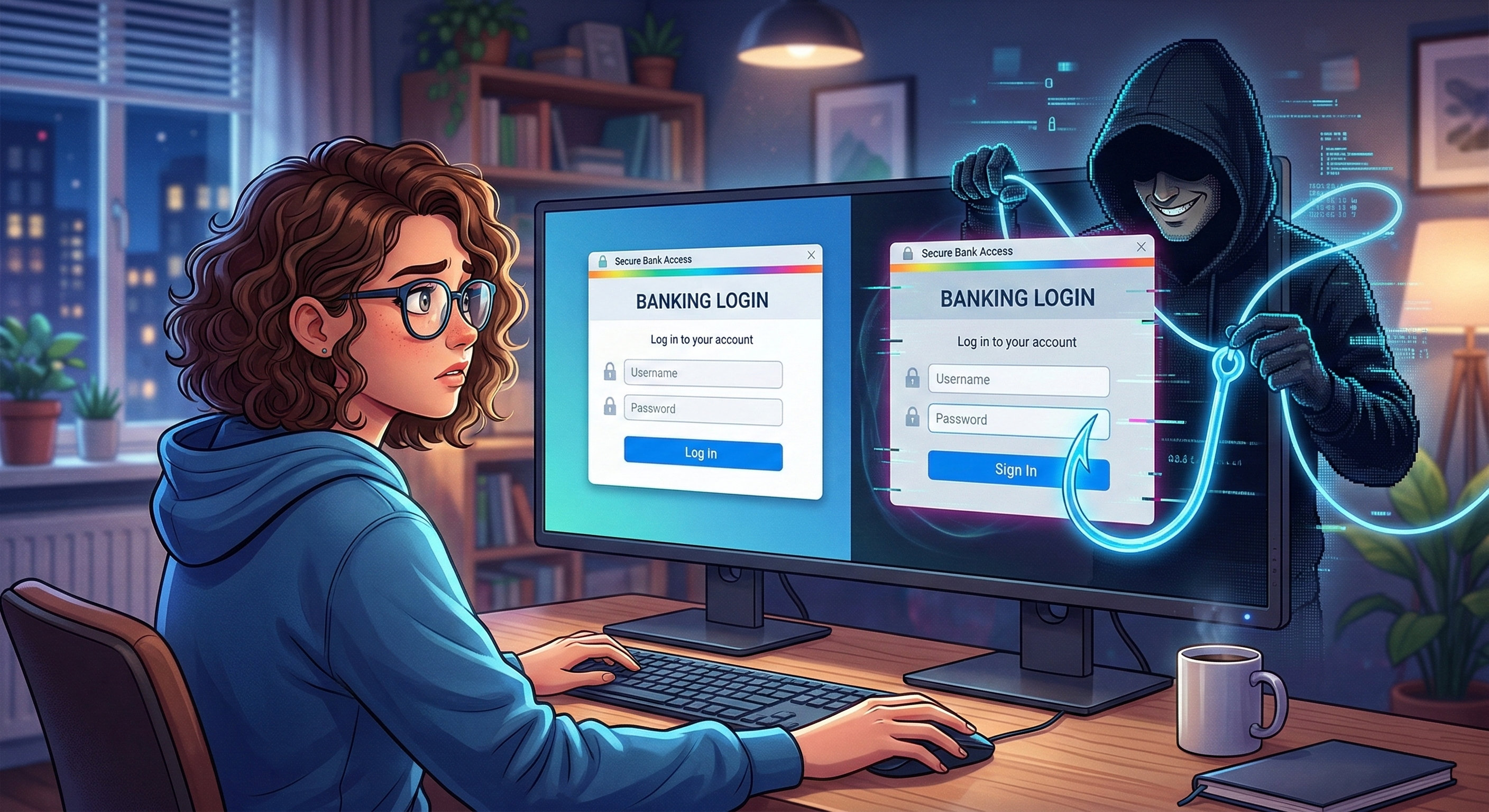 ¡Cuidado! Ventanas de inicio de sesión falsas